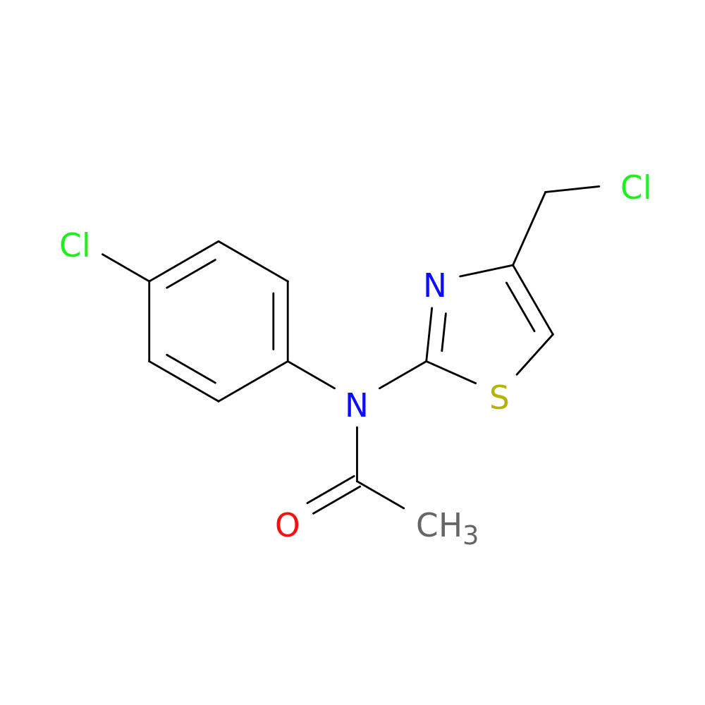 N-[4-(chloromethyl)-1,3-thiazol-2-yl]-N-(4-chlorophenyl)acetamide