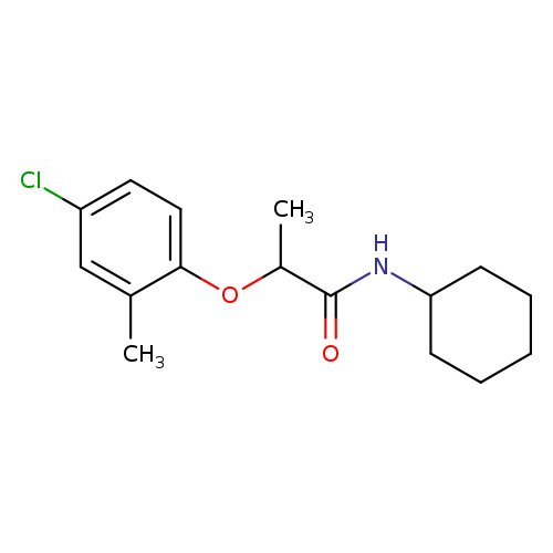 2-(4-chloro-2-methylphenoxy)-N-cyclohexylpropanamide