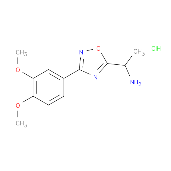 1-(3-(3,4-Dimethoxyphenyl)-1,2,4-oxadiazol-5-yl)ethanamine hydrochloride