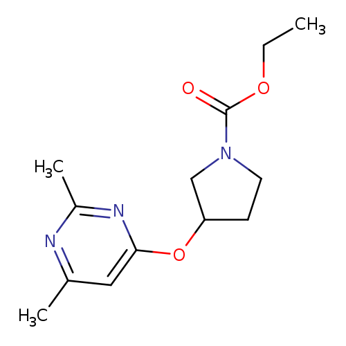 ethyl 3-[(2,6-dimethylpyrimidin-4-yl)oxy]pyrrolidine-1-carboxylate