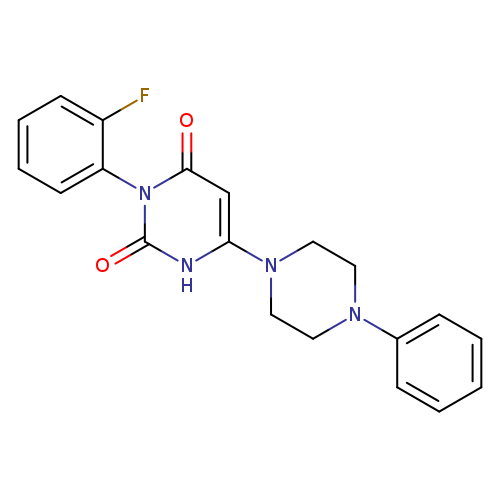 3-(2-fluorophenyl)-6-(4-phenylpiperazin-1-yl)-1,2,3,4-tetrahydropyrimidine-2,4-dione