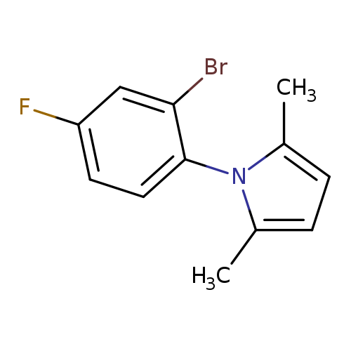 1-(2-Bromo-4-fluorophenyl)-2,5-dimethylpyrrole