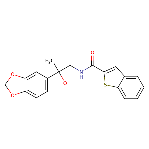 N-[2-(2H-1,3-benzodioxol-5-yl)-2-hydroxypropyl]-1-benzothiophene-2-carboxamide