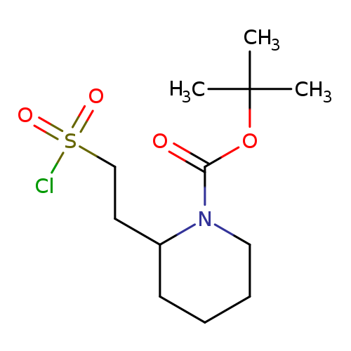 tert-butyl 2-[2-(chlorosulfonyl)ethyl]piperidine-1-carboxylate