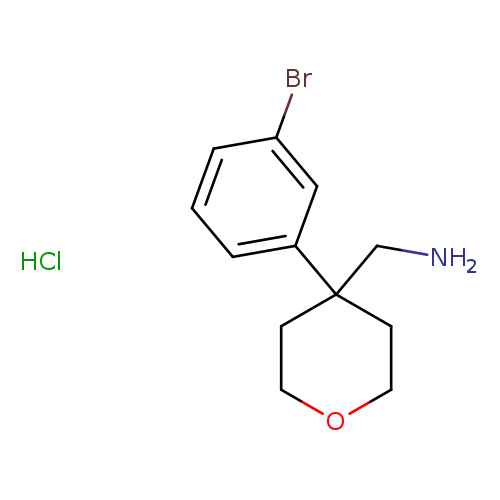 [4-(3-Bromophenyl)oxan-4-yl]methanamine hydrochloride