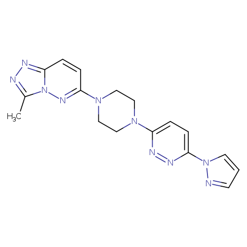 3-(4-{3-methyl-[1,2,4]triazolo[4,3-b]pyridazin-6-yl}piperazin-1-yl)-6-(1H-pyrazol-1-yl)pyridazine