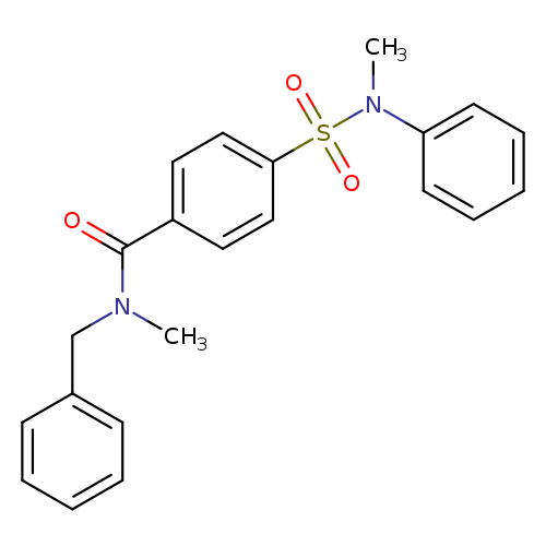 N-benzyl-N-methyl-4-[methyl(phenyl)sulfamoyl]benzamide