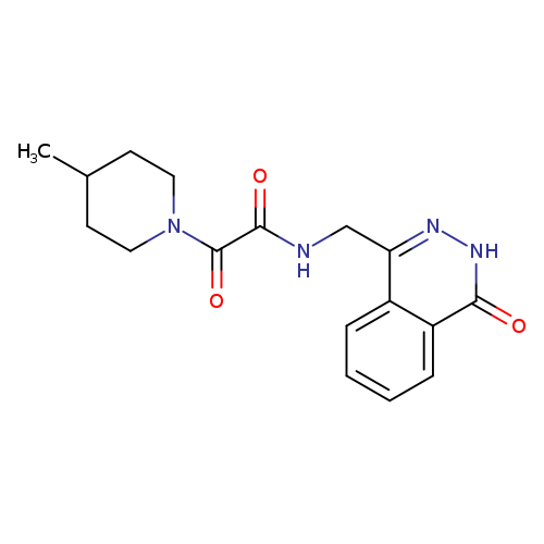 2-(4-methylpiperidin-1-yl)-2-oxo-N-[(4-oxo-3,4-dihydrophthalazin-1-yl)methyl]acetamide