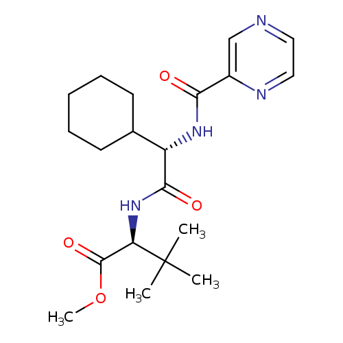 L-Valine, (2S)-2-cyclohexyl-N-(2-pyrazinylcarbonyl)glycyl-3-methyl-, methyl ester