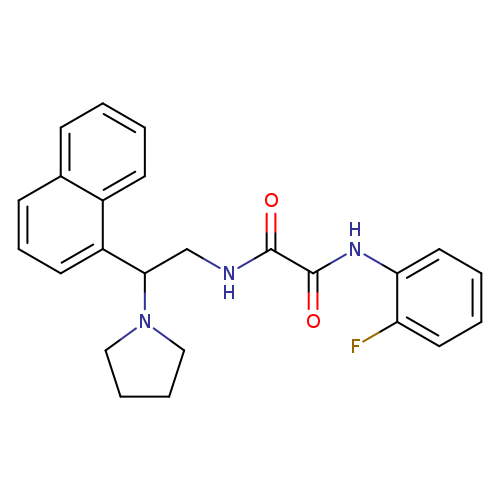 N'-(2-fluorophenyl)-N-[2-(naphthalen-1-yl)-2-(pyrrolidin-1-yl)ethyl]ethanediamide