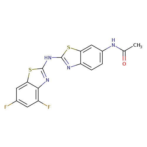 N-{2-[(4,6-difluoro-1,3-benzothiazol-2-yl)amino]-1,3-benzothiazol-6-yl}acetamide