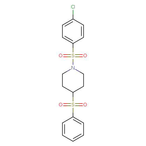 4-(benzenesulfonyl)-1-(4-chlorobenzenesulfonyl)piperidine