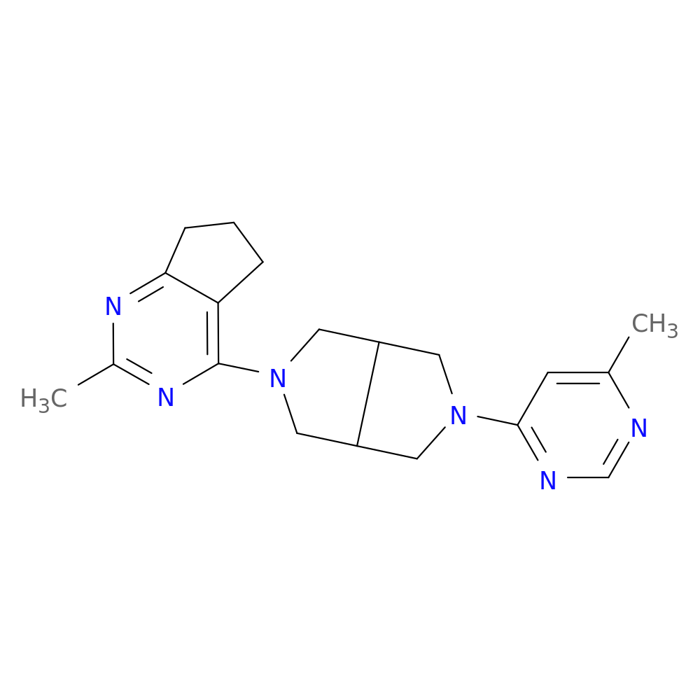 4-methyl-6-(5-{2-methyl-5H,6H,7H-cyclopenta[d]pyrimidin-4-yl}-octahydropyrrolo[3,4-c]pyrrol-2-yl)pyrimidine