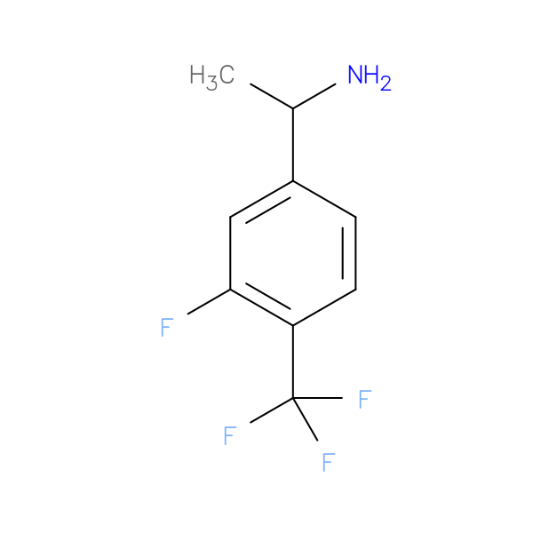 1-[3-Fluoro-4-(trifluoromethyl)phenyl]ethan-1-amine