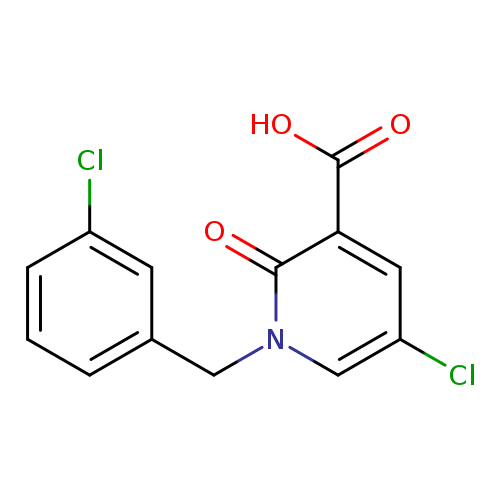 5-chloro-1-[(3-chlorophenyl)methyl]-2-oxo-1,2-dihydropyridine-3-carboxylic acid