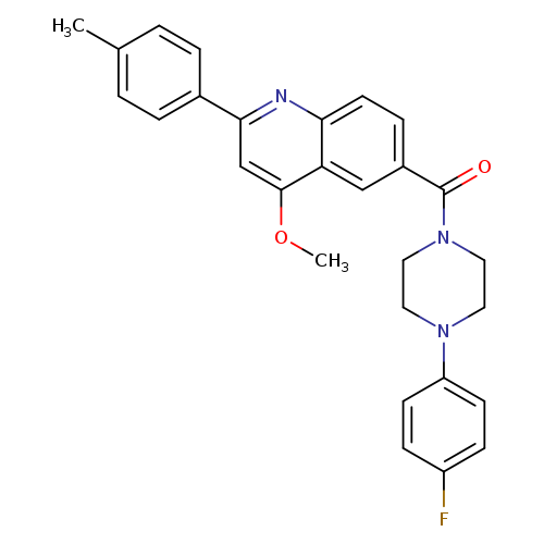 6-[4-(4-fluorophenyl)piperazine-1-carbonyl]-4-methoxy-2-(4-methylphenyl)quinoline