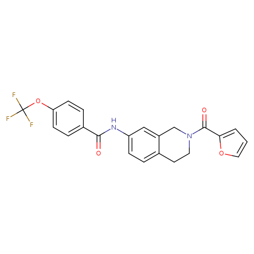 N-[2-(furan-2-carbonyl)-1,2,3,4-tetrahydroisoquinolin-7-yl]-4-(trifluoromethoxy)benzamide
