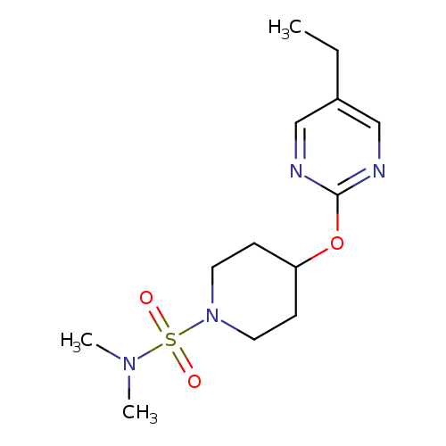 4-[(5-ethylpyrimidin-2-yl)oxy]-N,N-dimethylpiperidine-1-sulfonamide