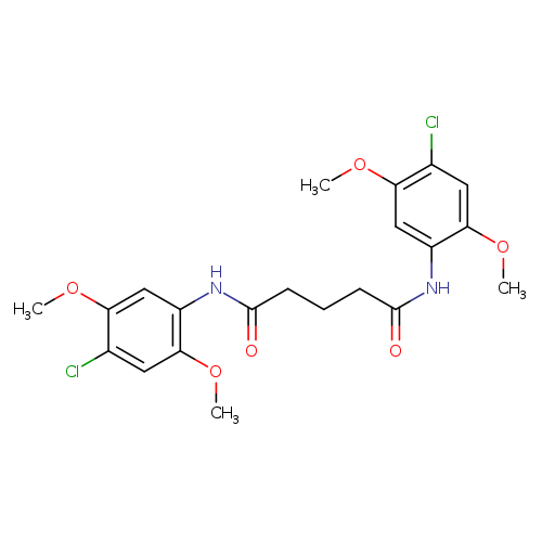 N~1~,N~5~-bis(4-chloro-2,5-dimethoxyphenyl)pentanediamide