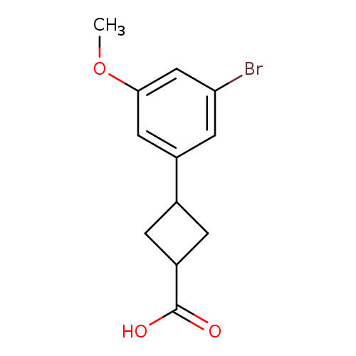 3-(3-bromo-5-methoxyphenyl)cyclobutane-1-carboxylicacid