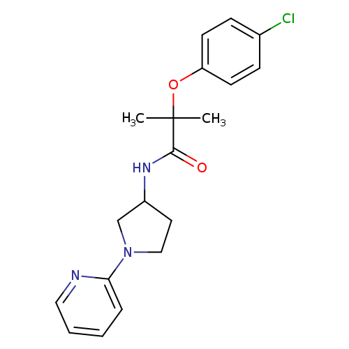 2-(4-chlorophenoxy)-2-methyl-N-[1-(pyridin-2-yl)pyrrolidin-3-yl]propanamide