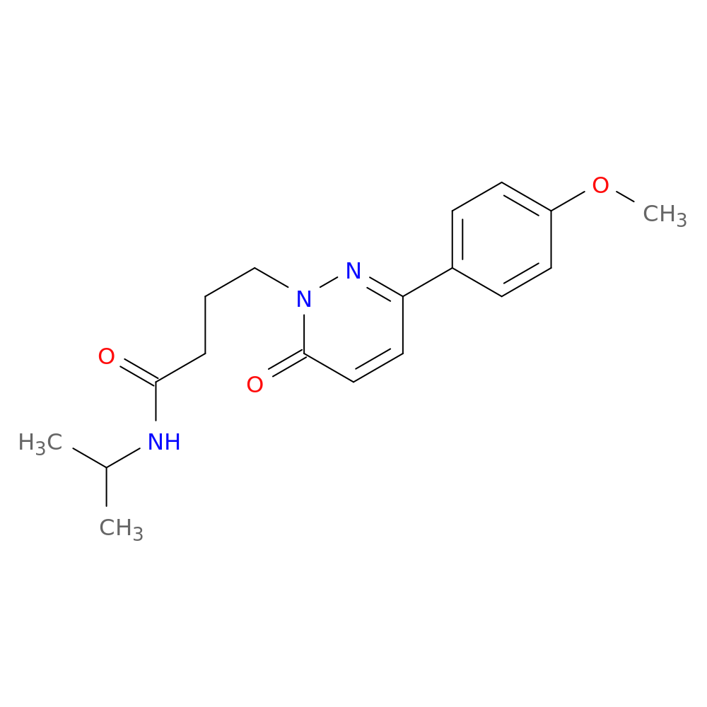 4-[3-(4-methoxyphenyl)-6-oxo-1,6-dihydropyridazin-1-yl]-N-(propan-2-yl)butanamide