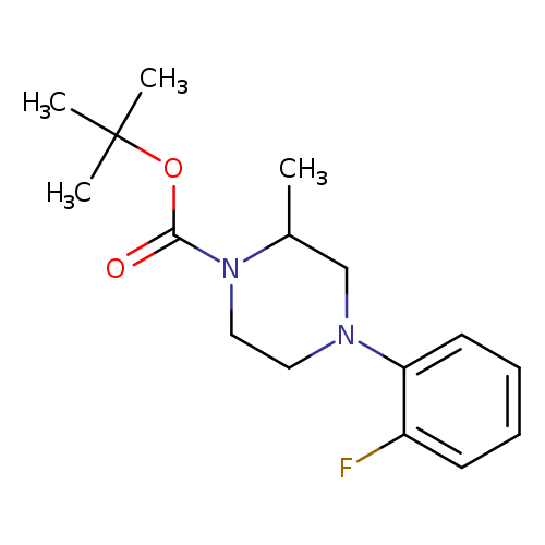 tert-butyl 4-(2-fluorophenyl)-2-methylpiperazine-1-carboxylate