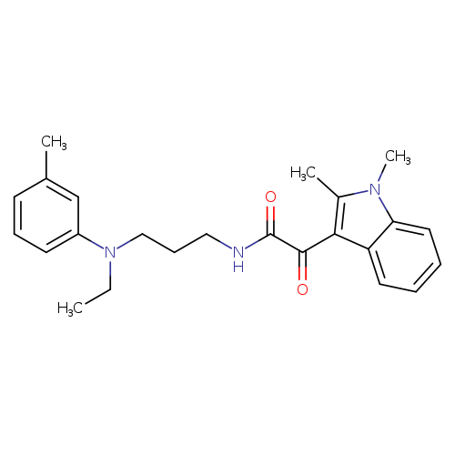 2-(1,2-dimethyl-1H-indol-3-yl)-N-{3-[ethyl(3-methylphenyl)amino]propyl}-2-oxoacetamide