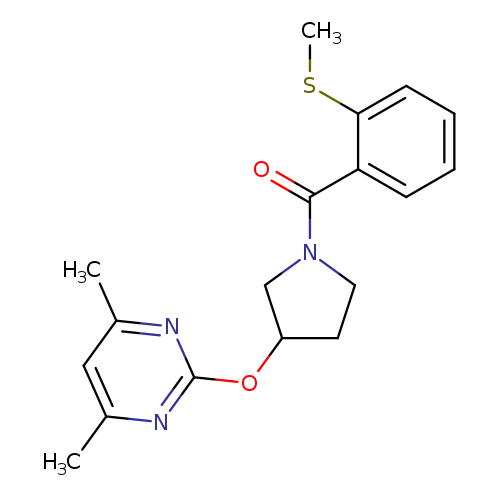4,6-dimethyl-2-({1-[2-(methylsulfanyl)benzoyl]pyrrolidin-3-yl}oxy)pyrimidine