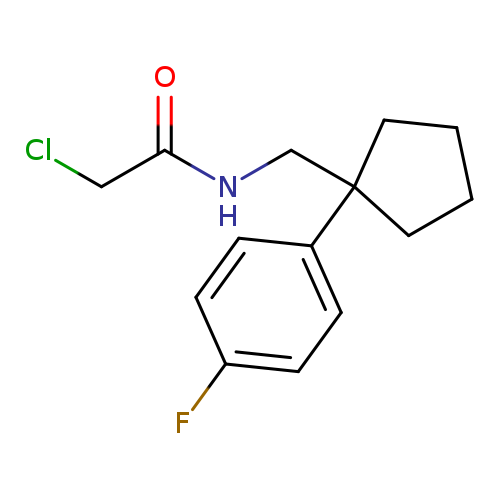 2-chloro-N-{[1-(4-fluorophenyl)cyclopentyl]methyl}acetamide