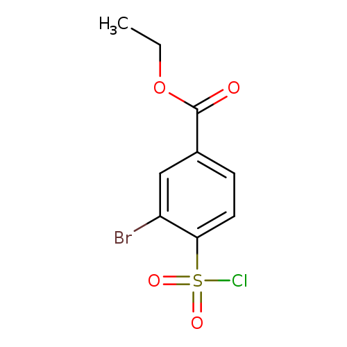 Ethyl 3-bromo-4-(chlorosulfonyl)benzoate