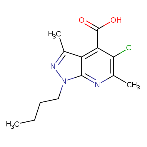1-Butyl-5-chloro-3,6-dimethyl-1H-pyrazolo[3,4-b]pyridine-4-carboxylic acid