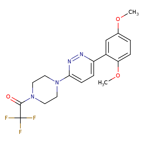 1-{4-[6-(2,5-dimethoxyphenyl)pyridazin-3-yl]piperazin-1-yl}-2,2,2-trifluoroethan-1-one