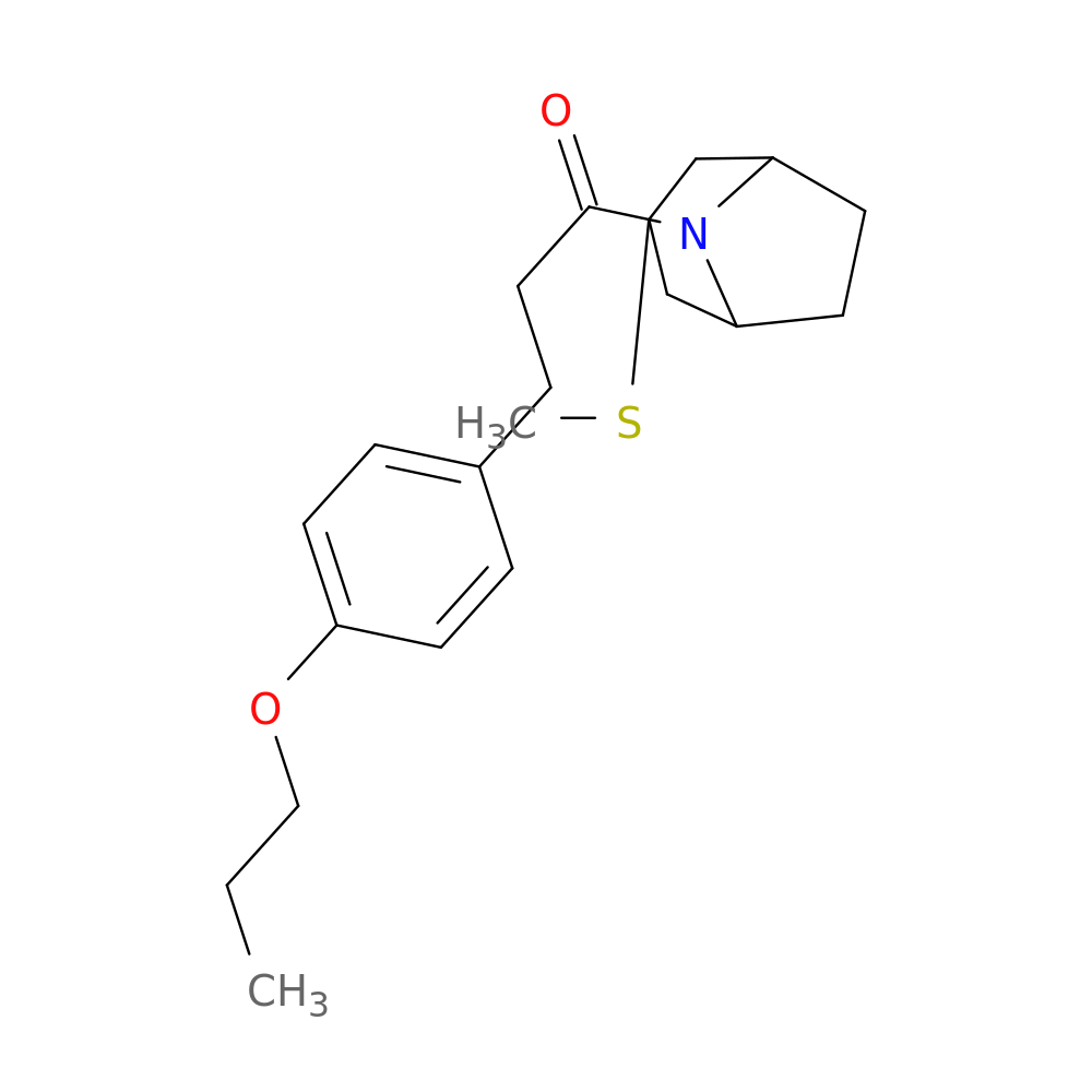 1-[3-(methylsulfanyl)-8-azabicyclo[3.2.1]octan-8-yl]-3-(4-propoxyphenyl)propan-1-one