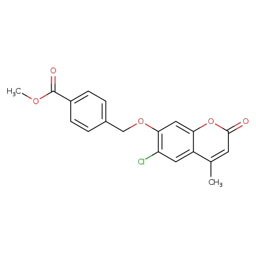 methyl 4-{[(6-chloro-4-methyl-2-oxo-2H-chromen-7-yl)oxy]methyl}benzoate