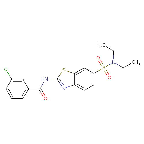 3-chloro-N-[6-(diethylsulfamoyl)-1,3-benzothiazol-2-yl]benzamide