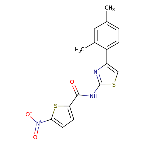 N-[4-(2,4-dimethylphenyl)-1,3-thiazol-2-yl]-5-nitrothiophene-2-carboxamide