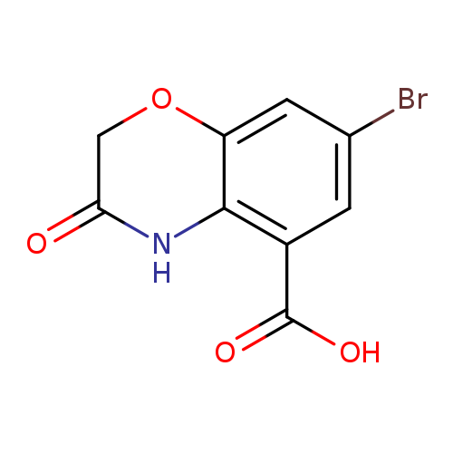 7-bromo-3-oxo-3,4-dihydro-2H-1,4-benzoxazine-5-carboxylic acid