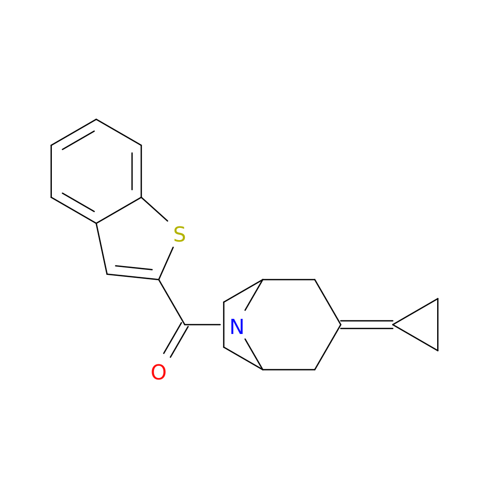 8-(1-benzothiophene-2-carbonyl)-3-cyclopropylidene-8-azabicyclo[3.2.1]octane