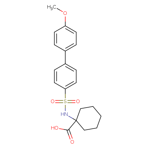 1-((4'-Methoxy-[1,1'-biphenyl])-4-sulfonamido)cyclohexane-1-carboxylic acid