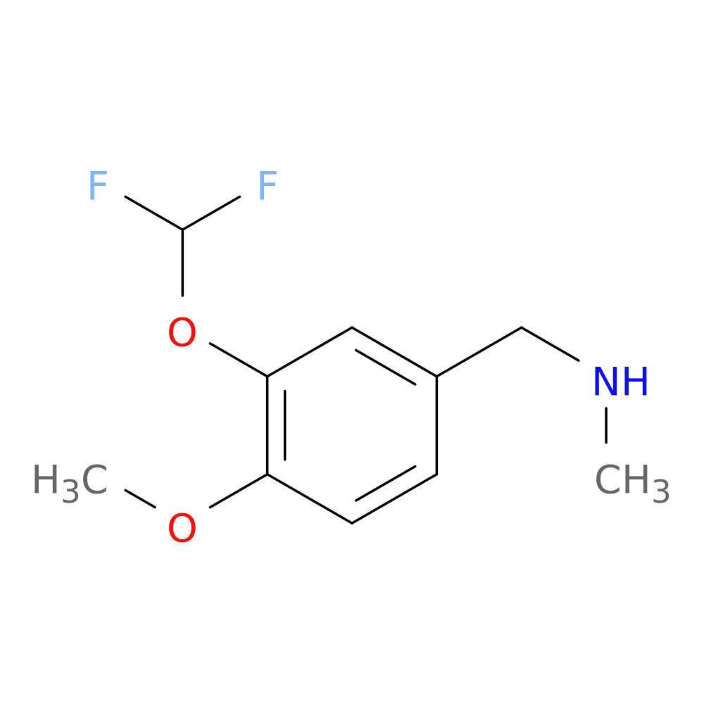 {[3-(difluoromethoxy)-4-methoxyphenyl]methyl}(methyl)amine