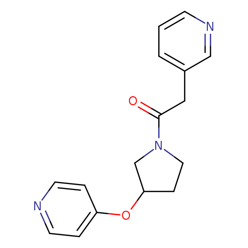 2-(pyridin-3-yl)-1-[3-(pyridin-4-yloxy)pyrrolidin-1-yl]ethan-1-one