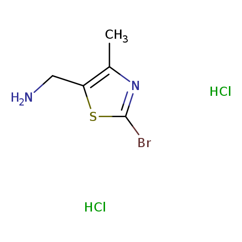 (2-bromo-4-methyl-1,3-thiazol-5-yl)methanaminedihydrochloride