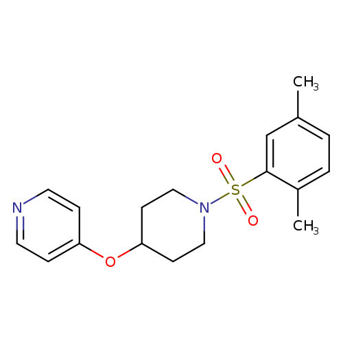 4-{[1-(2,5-dimethylbenzenesulfonyl)piperidin-4-yl]oxy}pyridine