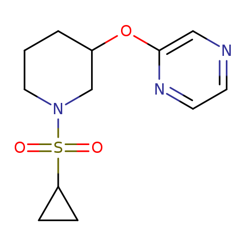2-{[1-(cyclopropanesulfonyl)piperidin-3-yl]oxy}pyrazine