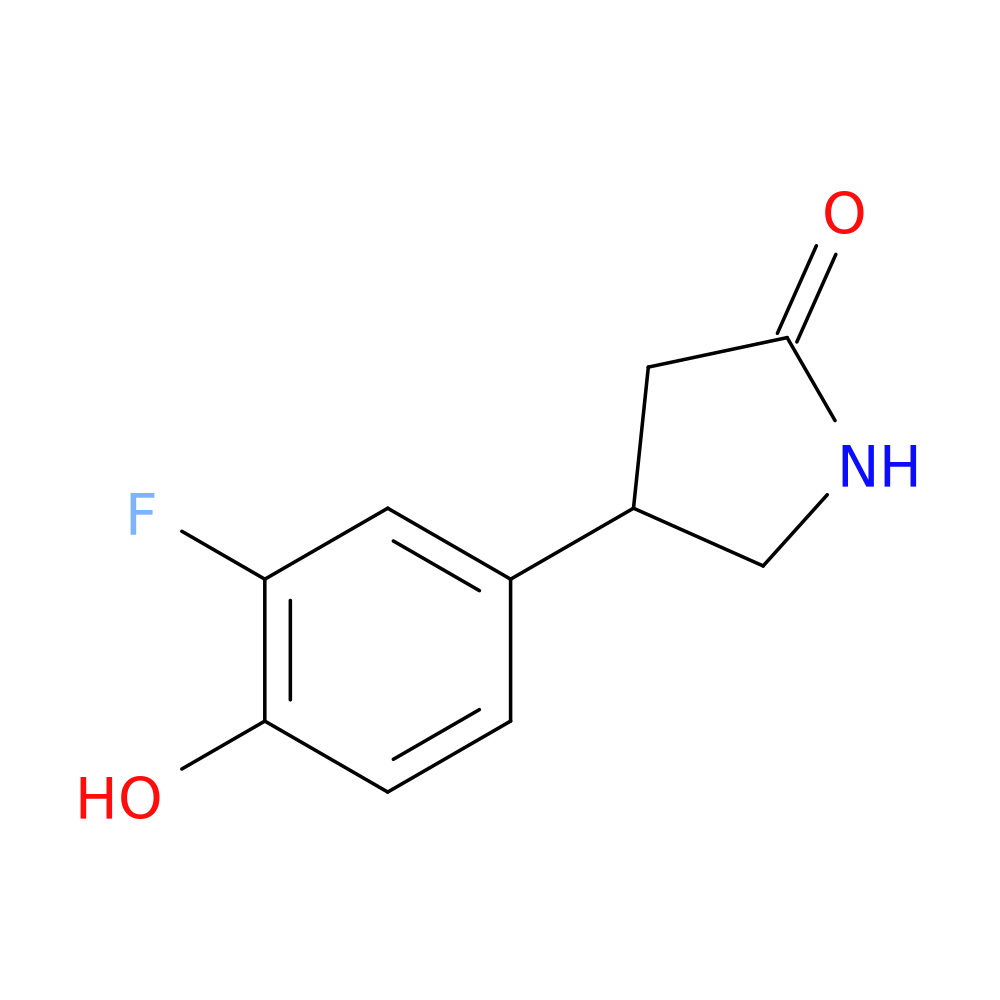 4-(3-fluoro-4-hydroxyphenyl)pyrrolidin-2-one