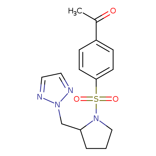 1-[4-({2-[(2H-1,2,3-triazol-2-yl)methyl]pyrrolidin-1-yl}sulfonyl)phenyl]ethan-1-one