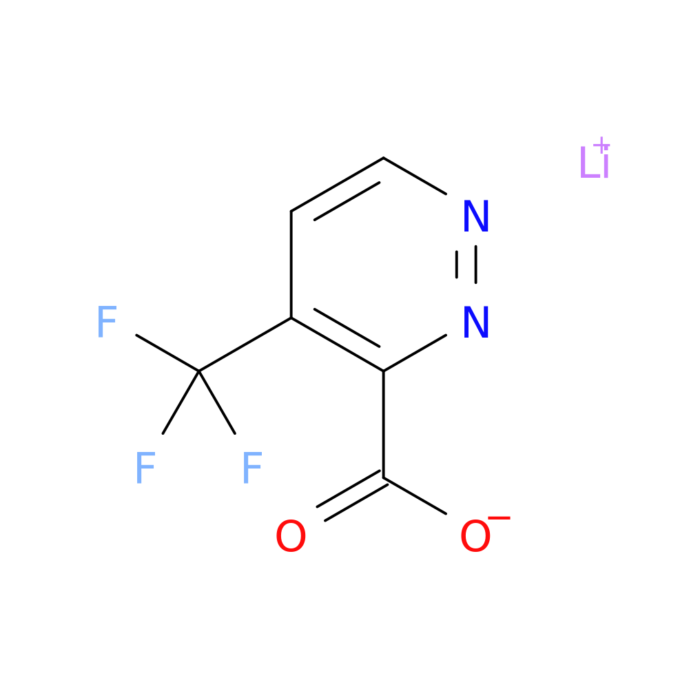 lithium(1+) ion 4-(trifluoromethyl)pyridazine-3-carboxylate