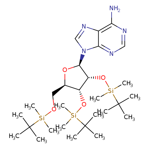 9-((2R,3R,4R,5R)-3,4-bis((tert-butyldimethylsilyl)oxy)-5-(((tert-butyldimethylsilyl)oxy)methyl)tetrahydrofuran-2-yl)-9H-purin-6-amine