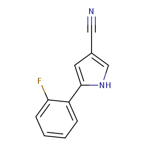 1H-Pyrrole-3-carbonitrile, 5-(2-fluorophenyl)-